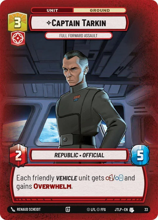 Captain Tarkin - Full Forward Assault (Foil) (33) [Jump to Lightspeed: Weekly Play] - for just $0.10! 