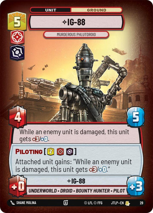 IG-88 - Murderous Phlutdroid (Foil) (29) [Jump to Lightspeed: Weekly Play] - for just $0.55! 