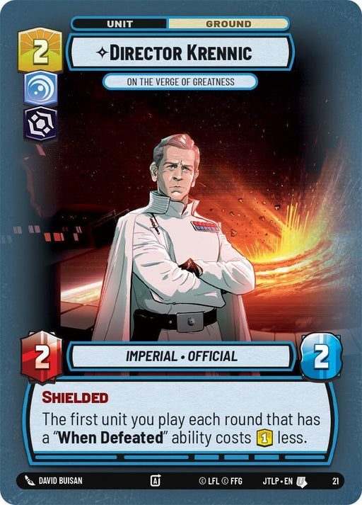 Director Krennic - On the Verge of Greatness (Foil) (21) [Jump to Lightspeed: Weekly Play] - for just $0.50! 