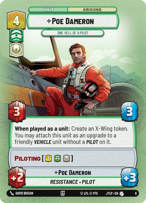 Poe Dameron - One Hell of a Pilot (6) [Jump to Lightspeed: Weekly Play] - for just $0.15! 