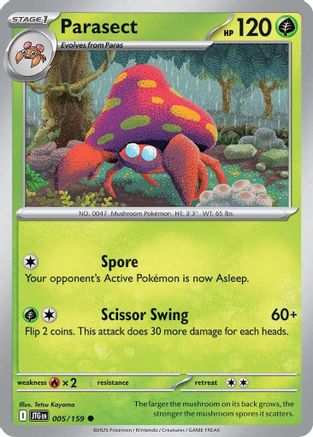 Parasect 005/159 - SV09 Journey Together - for just $0.05! 
