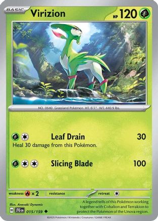 Virizion 015/159 - SV09 Journey Together - for just $0.05! 