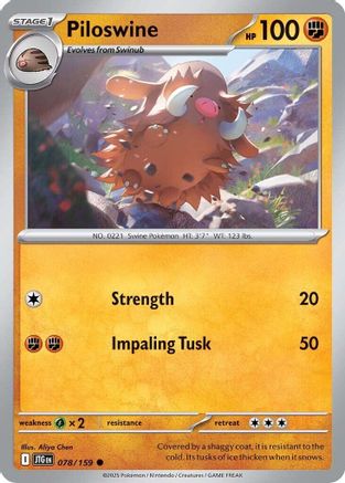 Piloswine 078/159 - SV09 Journey Together - for just $0.03! 