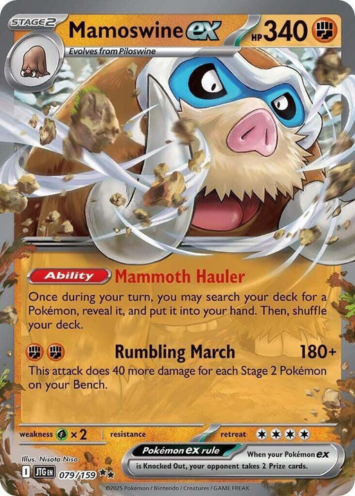 Mamoswine ex (079/159) [Scarlet & Violet: Journey Together] - for just $0.25! 