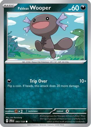 Paldean Wooper 093/159 - SV09 Journey Together - for just $0.05! 
