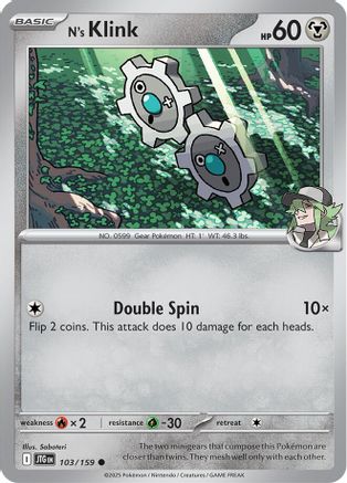 N's Klink 103/159 - SV09 Journey Together - for just $0.05! 