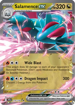 Salamence ex 114/159 - SV09 Journey Together Holofoil - for just $0.62! 