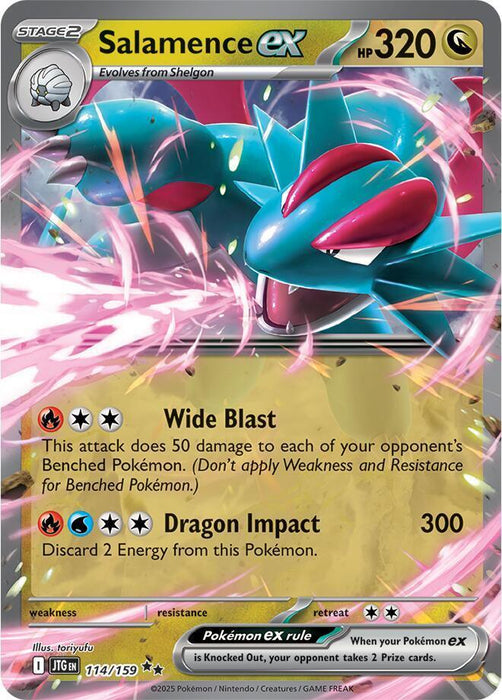 Salamence ex (114/159) [Scarlet & Violet: Journey Together] - for just $0.25! 