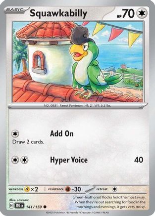 Squawkabilly 141/159 - SV09 Journey Together - for just $0.05! 