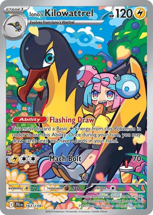 Iono's Kilowattrel (163/159) [Scarlet & Violet: Journey Together] - for just $2.25! 