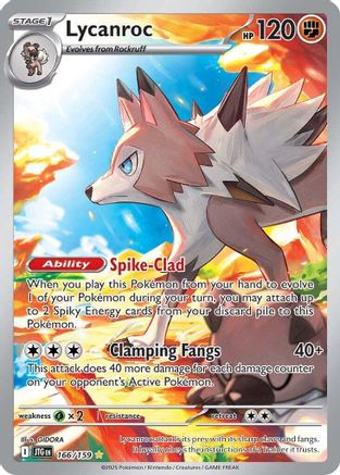 Lycanroc 166/159 - SV09 Journey Together Holofoil - for just $1.50! 