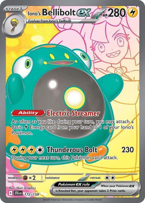 Iono's Bellibolt ex (172/159) [Scarlet & Violet: Journey Together] - for just $0.90! 