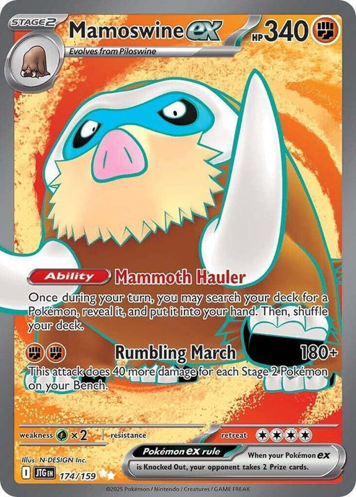 Mamoswine ex (174/159) [Scarlet & Violet: Journey Together] - for just $0.45! 