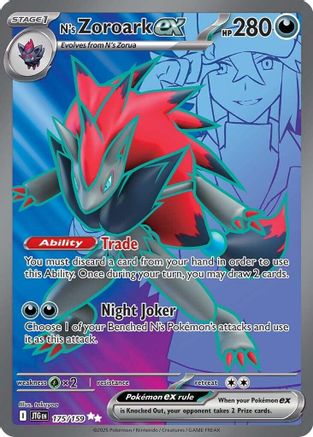 N's Zoroark ex 175/159 - SV09 Journey Together Holofoil - for just $2.35! 