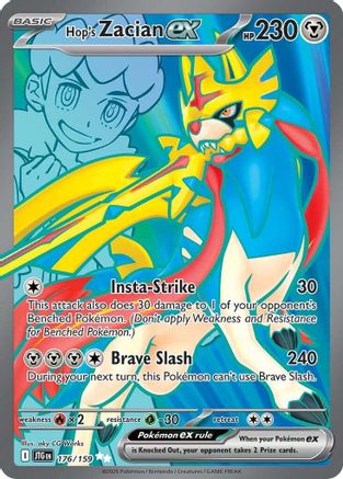 Hop's Zacian ex 176/159 - SV09 Journey Together Holofoil - for just $0.79! 