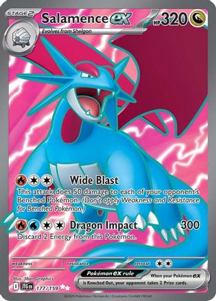 Salamence ex 177/159 - SV09 Journey Together Holofoil - for just $1.02! 