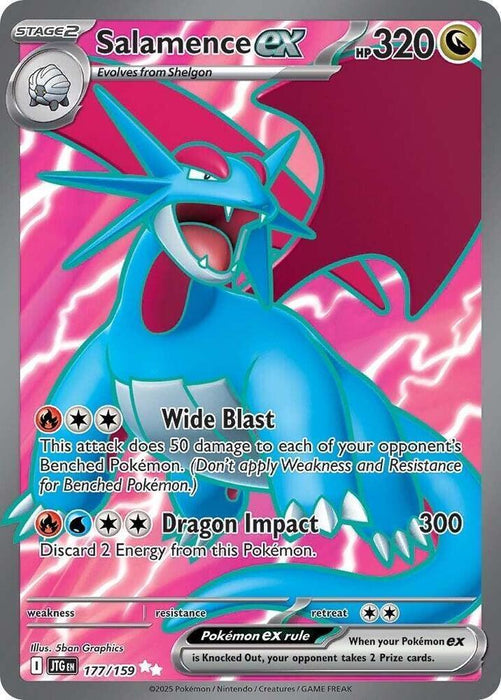 Salamence ex (177/159) [Scarlet & Violet: Journey Together] - for just $0.95! 