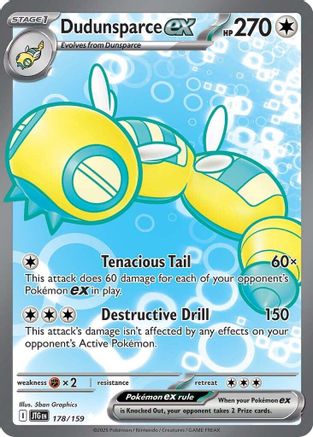 Dudunsparce ex 178/159 - SV09 Journey Together Holofoil - for just $0.43! 