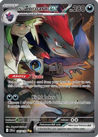 N's Zoroark ex 185/159 - SV09 Journey Together Holofoil - for just $31.86! 