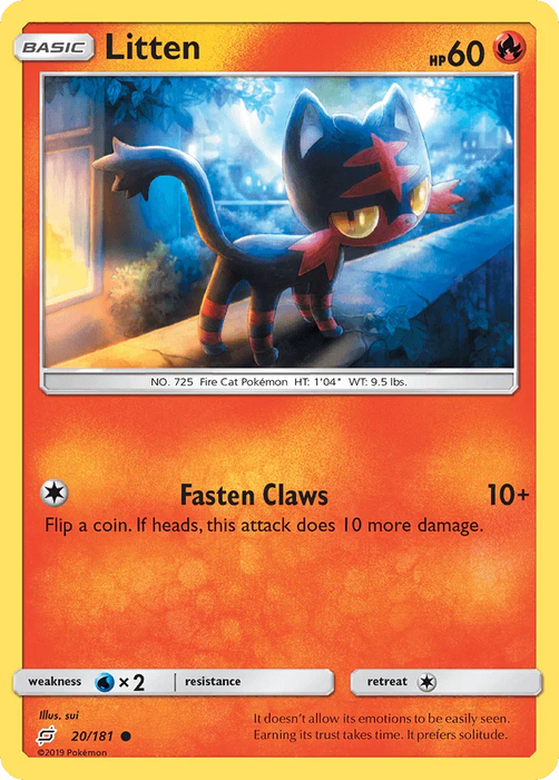 Litten (20/181) [Sun & Moon: Team Up] - for just $0.10! 