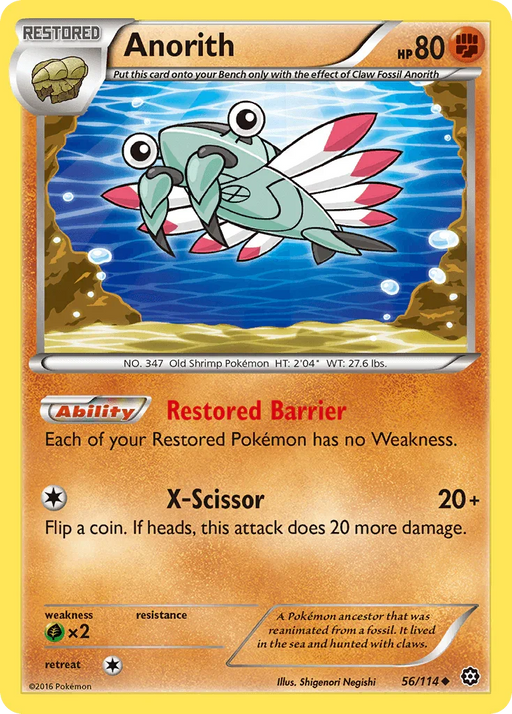 Anorith (56/114) [XY: Steam Siege] - for just $0.10! 
