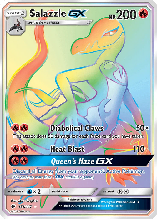 Salazzle GX (151/147) [Sun & Moon: Burning Shadows] - for just $5.10! 