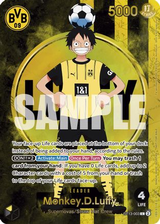 Monkey.D.Luffy (BVB x One Piece Campaign) (ST13-003) - One Piece Promotion Cards Foil - for just $282.90! 