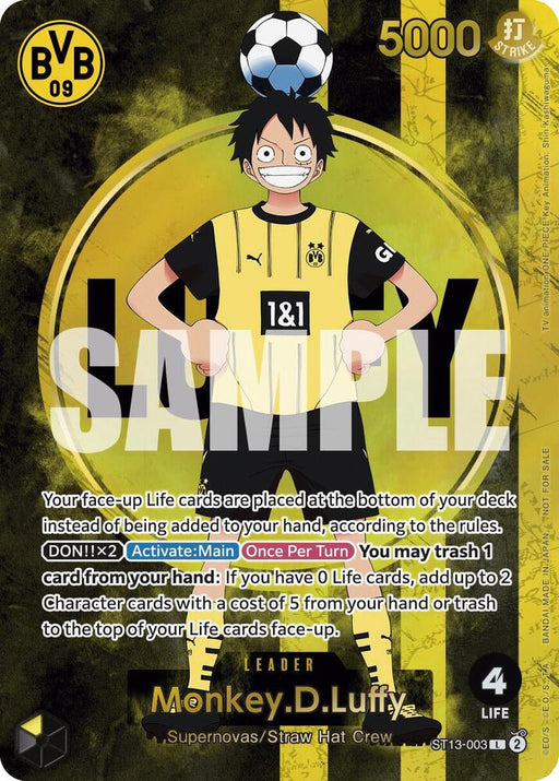 Monkey.D.Luffy (BVB x One Piece Campaign) - One Piece TCG Promotion Cards (OP-PR) - for just $349! 