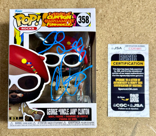 George “Uncle Jam” Clinton Signed Funko Pop! Rocks #358 2023 With JSA COA - for just $175! 