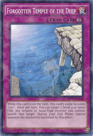 Forgotten Temple of the Deep [BP03-EN216] Shatterfoil Rare - for just $0.40! 