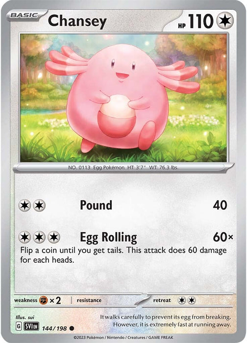 Chansey (144/198) [Scarlet & Violet: Base Set] - Just $0.05! Shop now at Retro Gaming of Denver