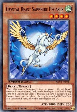 Crystal Beast Sapphire Pegasus [SGX1-ENF08] Common - for just $0.10! 