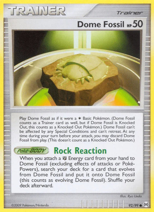 Dome Fossil (92/99) [Platinum: Arceus] - for just $0.15! 