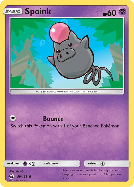 Spoink (59/168) [Sun & Moon: Celestial Storm] - for just $0.10! 