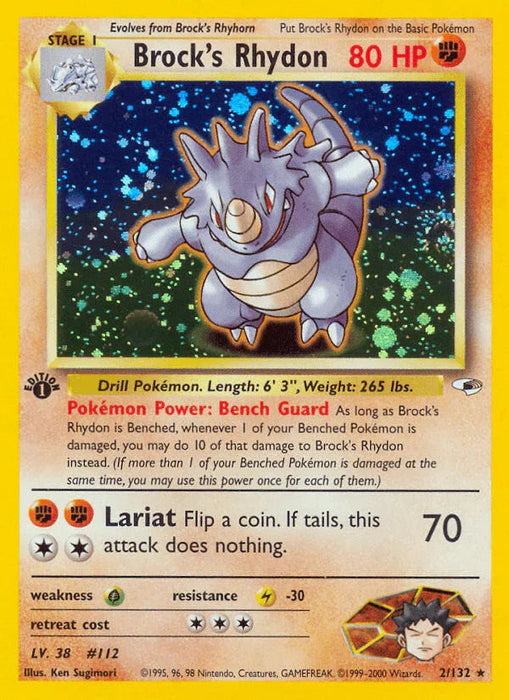 Brock's Rhydon (2/132) [Gym Heroes 1st Edition] - for just $48.75! 