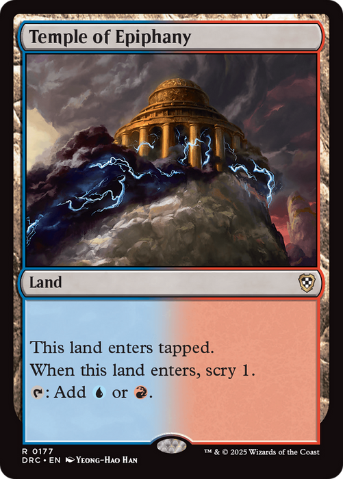 Temple of Epiphany (DRC-177) - Commander: Aetherdrift - for just $0.11! 
