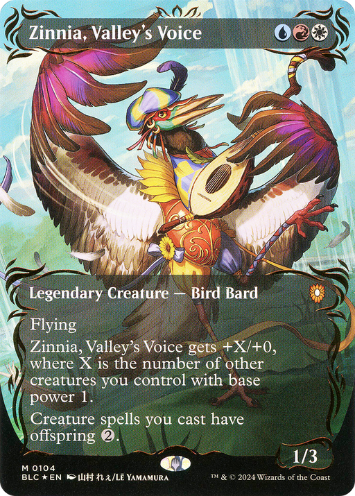 Zinnia, Valley's Voice (BLC-104) - Bloomburrow Commander (Borderless) Foil - for just $47.14! 
