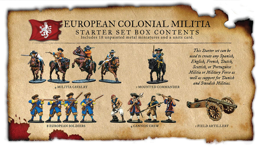 Blood & Plunder: European Colonial Militia Nationality Set - for just $70! 