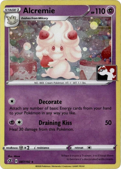Alcremie (087/192) (Play Pokemon Promo) [League & Championship Cards] - for just $2.30! 