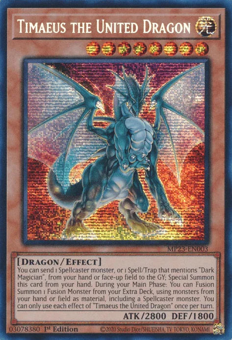 Timaeus the United Dragon [MP23-EN003] Prismatic Secret Rare - for just $1.20! 