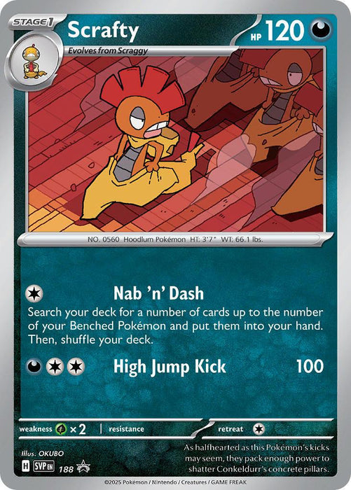 Scrafty (188) [Scarlet & Violet: Black Star Promos] - for just $0.20! 
