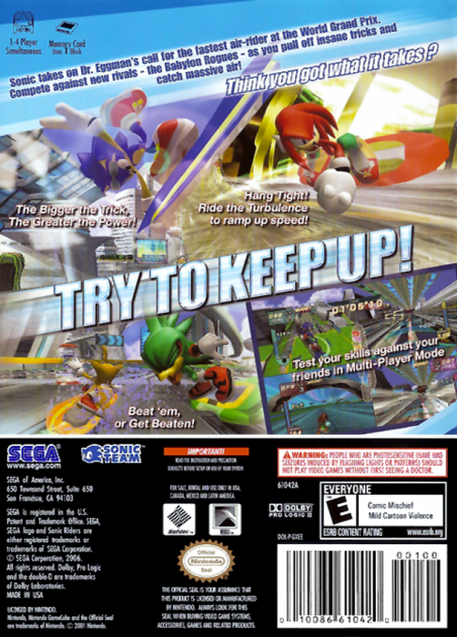 Sonic Riders – GameCube (GC) - for just $38.99! 