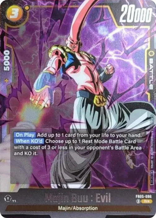 Majin Buu : Evil (Tournament Pack 06) [Fusion World Tournament Cards] - for just $0.15! 