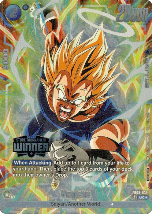 Vegeta (Tournament Pack 06 - Winner) [Fusion World Tournament Cards] - for just $9.55! 