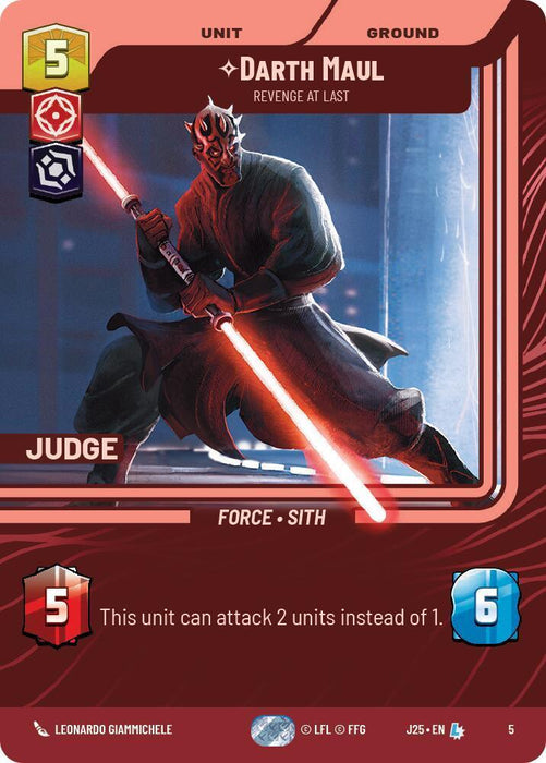 Darth Maul - Revenge at Last (5) (5) [Judge Promos] - for just $7.25! 