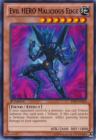 Evil HERO Malicious Edge [BP02-EN054] Mosaic Rare - for just $0.25! 