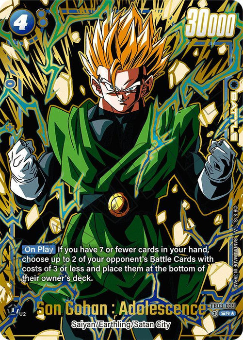 Son Gohan : Adolescence (Alternate Art) [Raging Roar] - for just $58.35! 