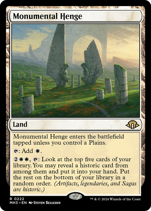 Monumental Henge (MH3-222) - Modern Horizons 3 - for just $0.15! 