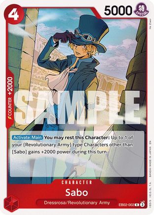 Sabo (EB02-002) - Extra Booster: Anime 25th Collection Foil - for just $0.28! 