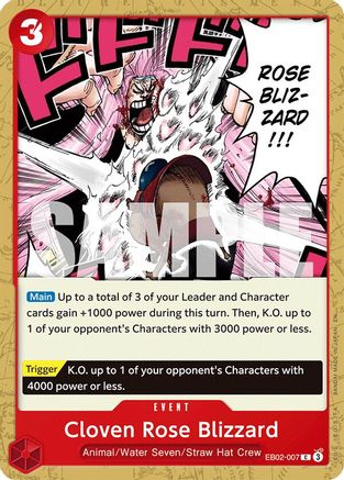 Cloven Rose Blizzard (EB02-007) - Extra Booster: Anime 25th Collection - for just $0.05! 